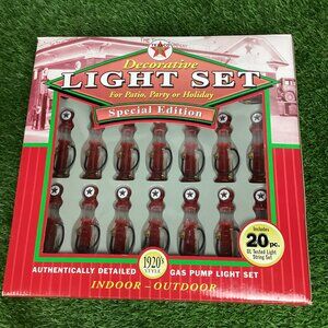 Texaco Special Edition 1920's Style Gas Pump Decorative Light Set Christmas
